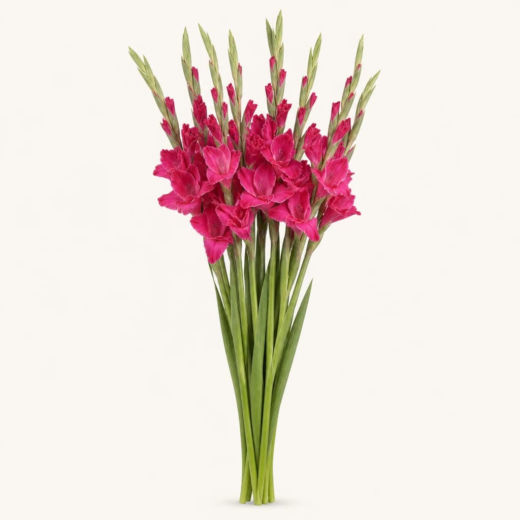 Cantate Gladioloa Fuksia eta Arrosa (Ezpata-lorea)