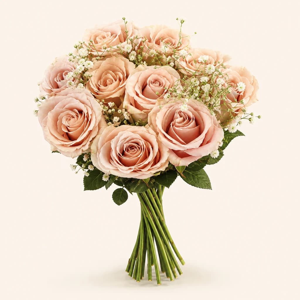 Mertxika-koloreko 10 arrosa eta 4 panikulata-adarreko sorta (Rosa)