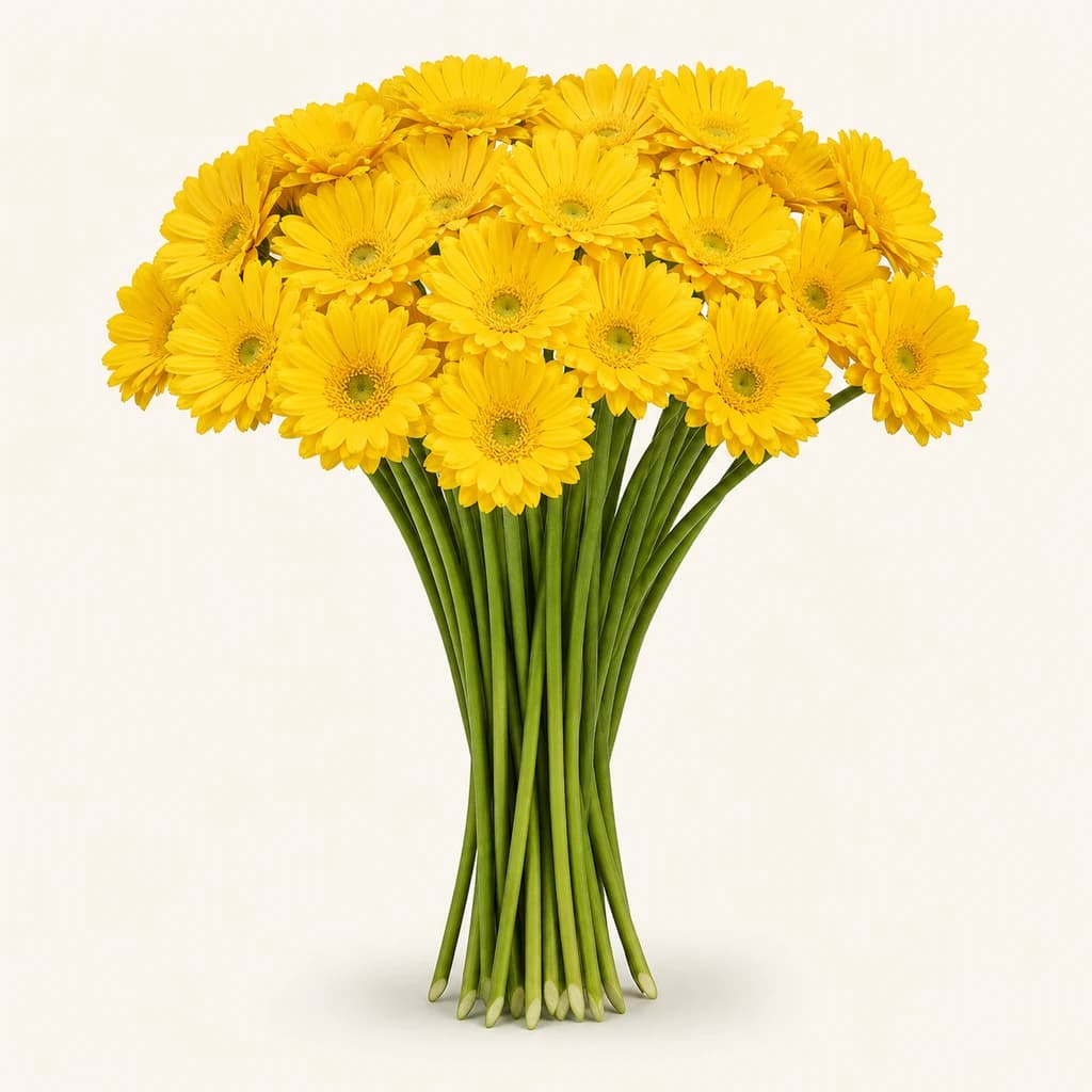 Gerbera mini Moreno amarela