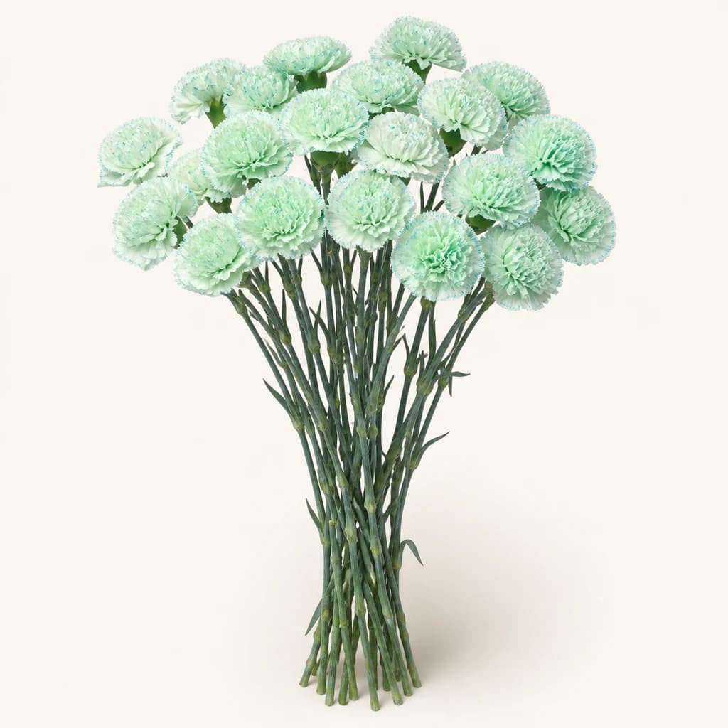 Ram de 20 Clavells Blau Clar Tenyits (Dianthus caryophyllus)
