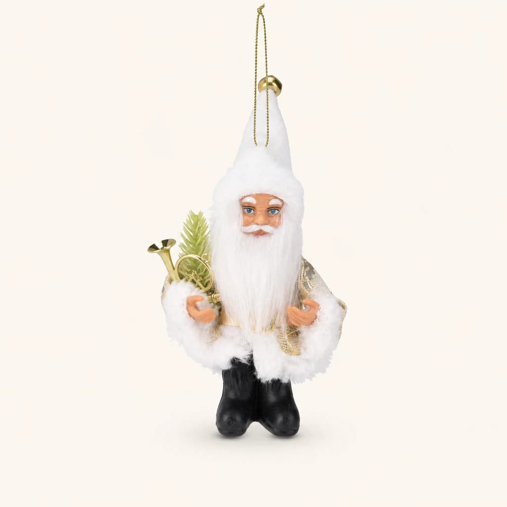 Colgante navideño Pai Noel branco · Plástico