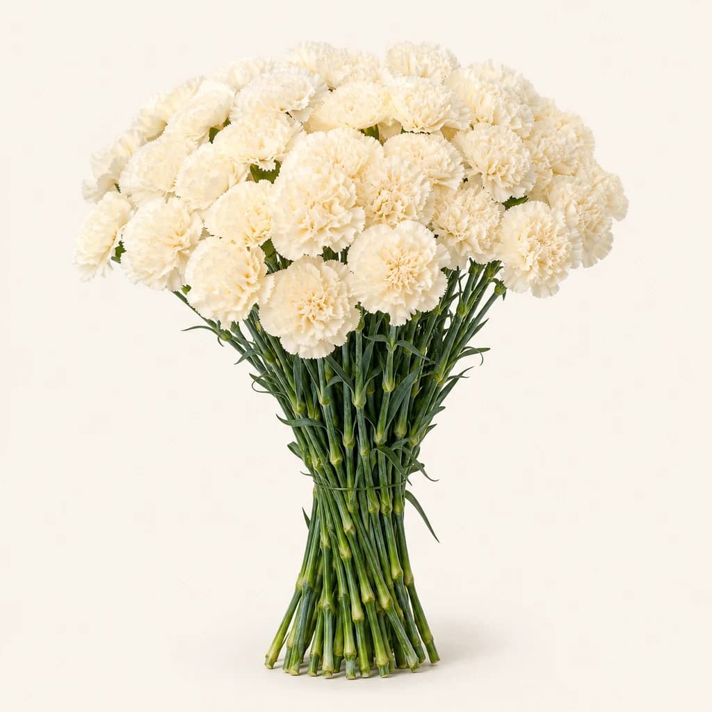 Cravo Rodas crema (Dianthus caryophyllus)