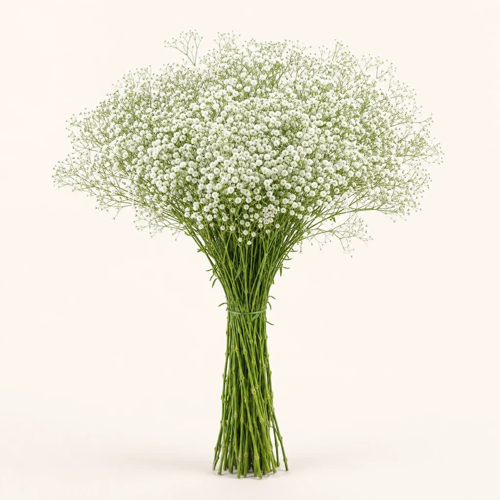 Ramo de 25 gipsófilas White Cosmic brancas (Gypsophila paniculata)