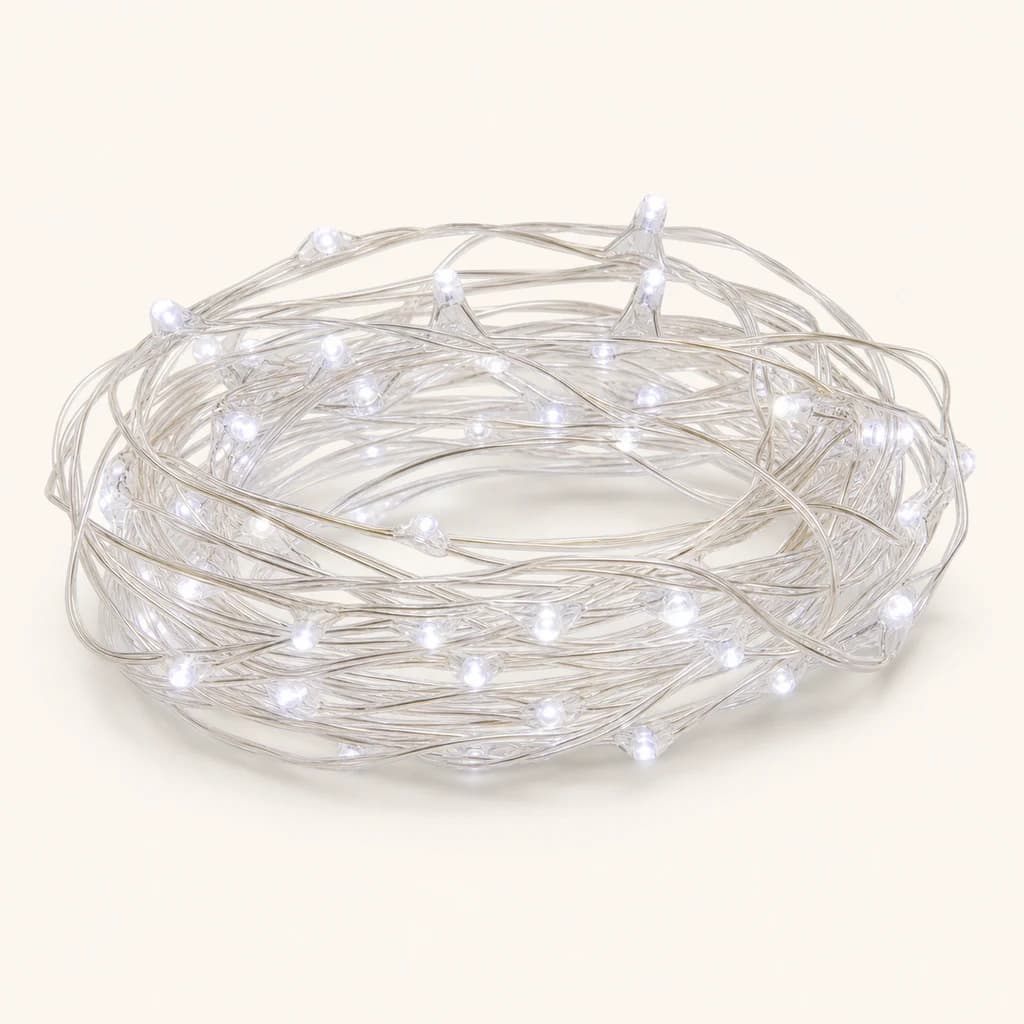 Guirlanda de 20 Luces LED Impermeable, lote de 2 unidades