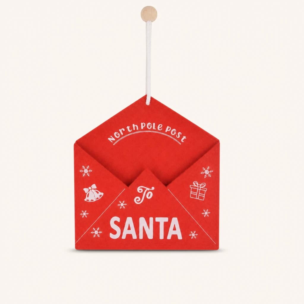 Colgante de Nadal Carta a Papá Noel, lote de 4 unidades