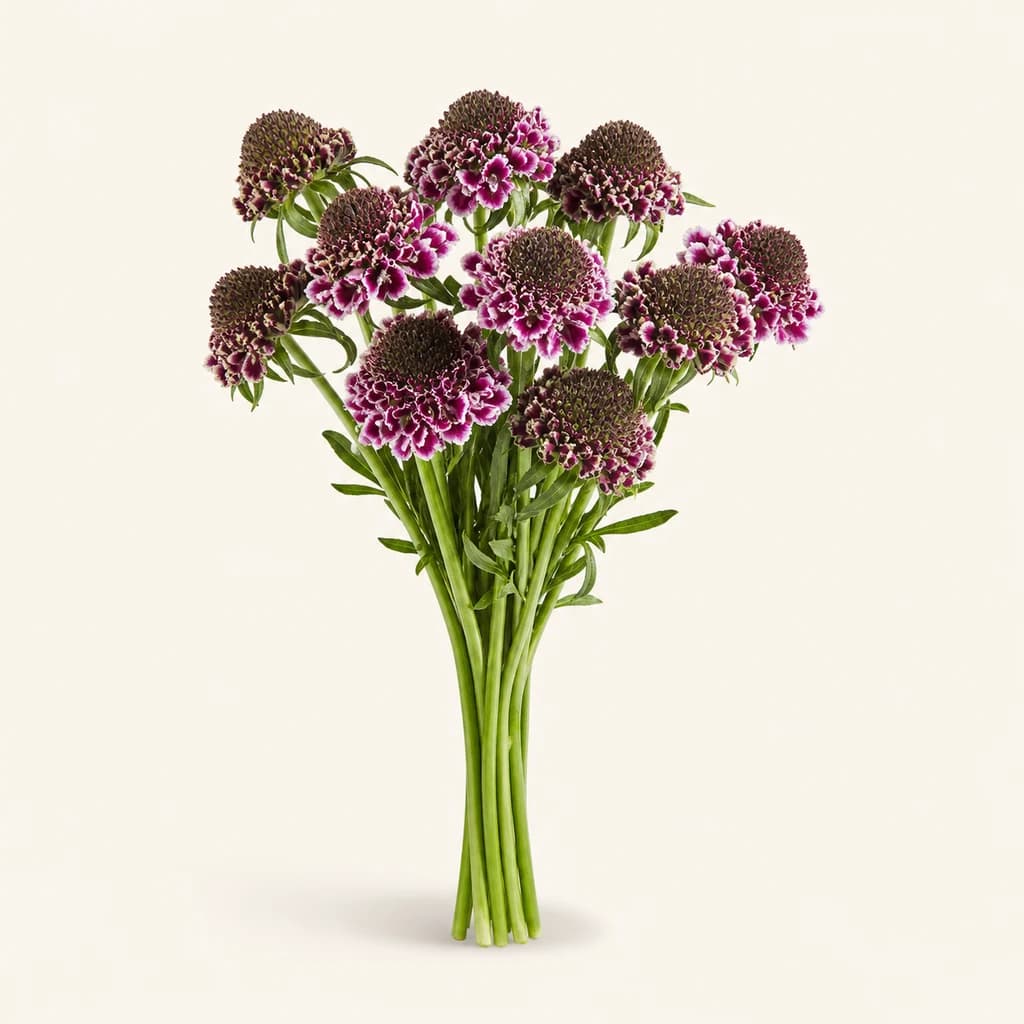 Scabiosa Cherry Vanilla, lote de 10 tallos