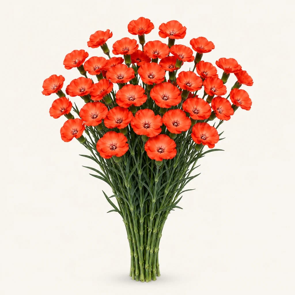 Krabelin mini Papillon laranja, 40 zurtoineko lotea (Dianthus caryophyllus)