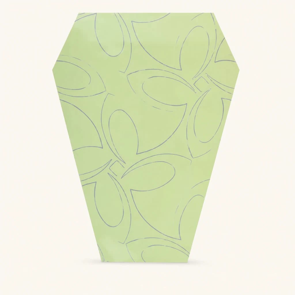 Manga floral Summer Chique verde pistacho · Polipropileno