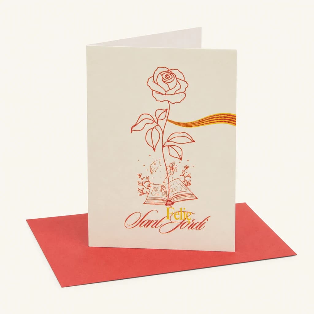 Txartela Feliç Sant Jordi, 5 unitateko lotea
