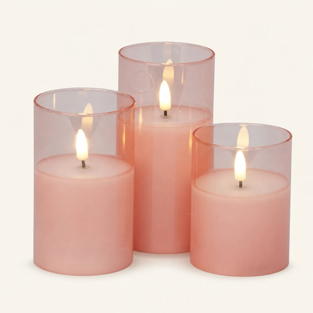 Bougie LED avec flamme
