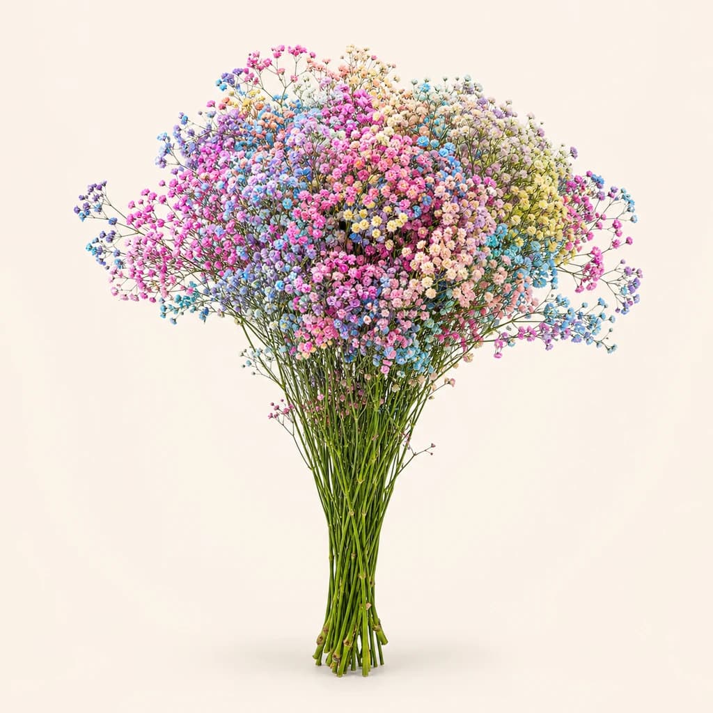 Paniculata fresca multicolor, lote de 25 tallos (Gypsophila paniculata)
