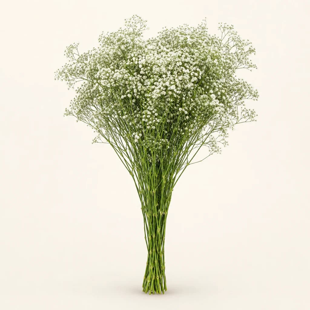 Xlence panikulata zuri freskoa (Gypsophila paniculata)