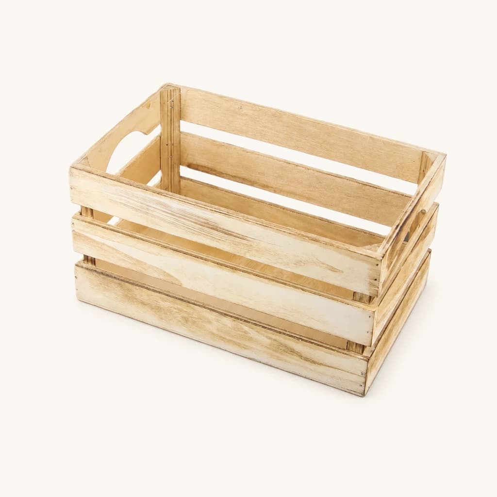 Caisse Décorative en Bois Naturel