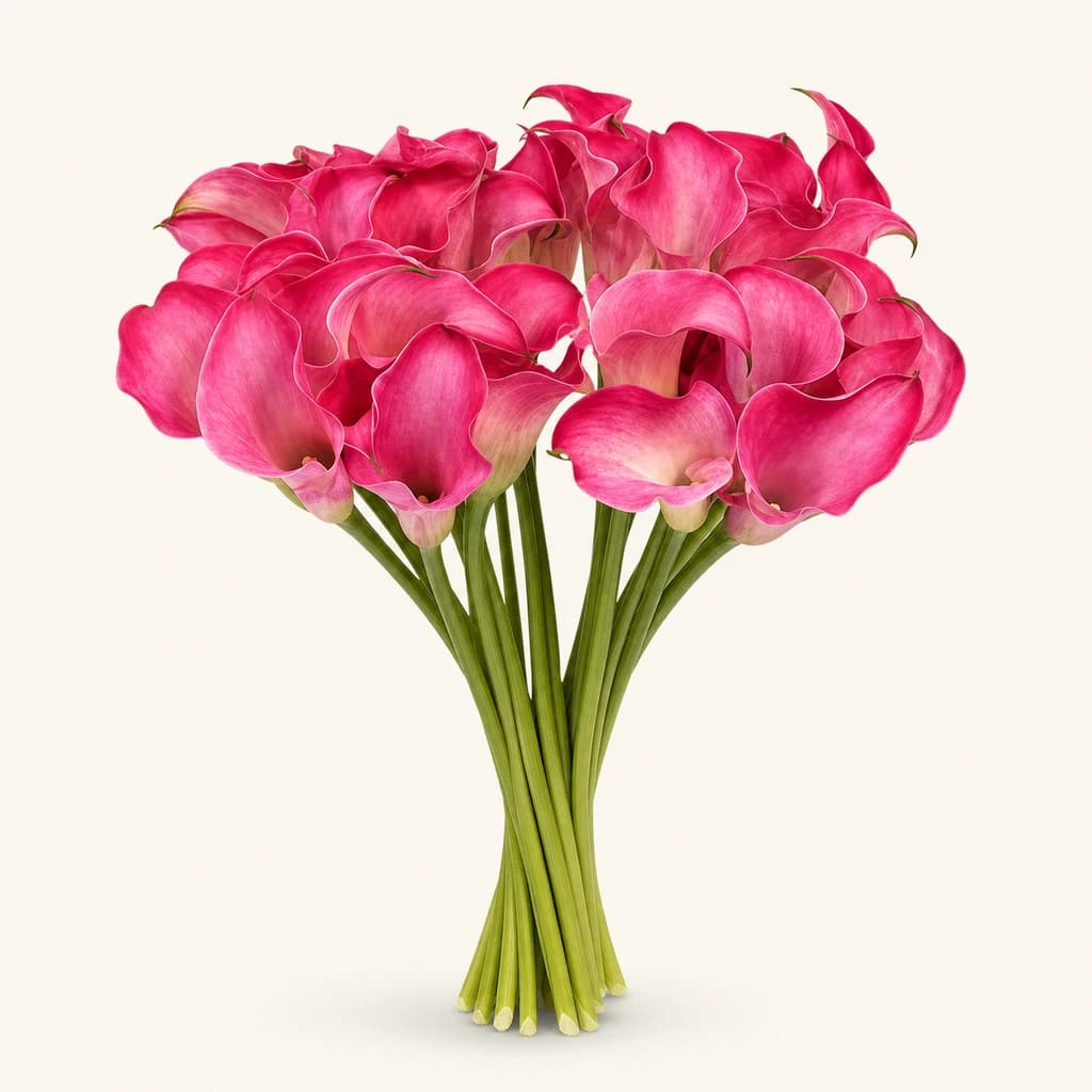 Ram de 10 Cales Fúcsia Captain Romance (Zantedeschia)