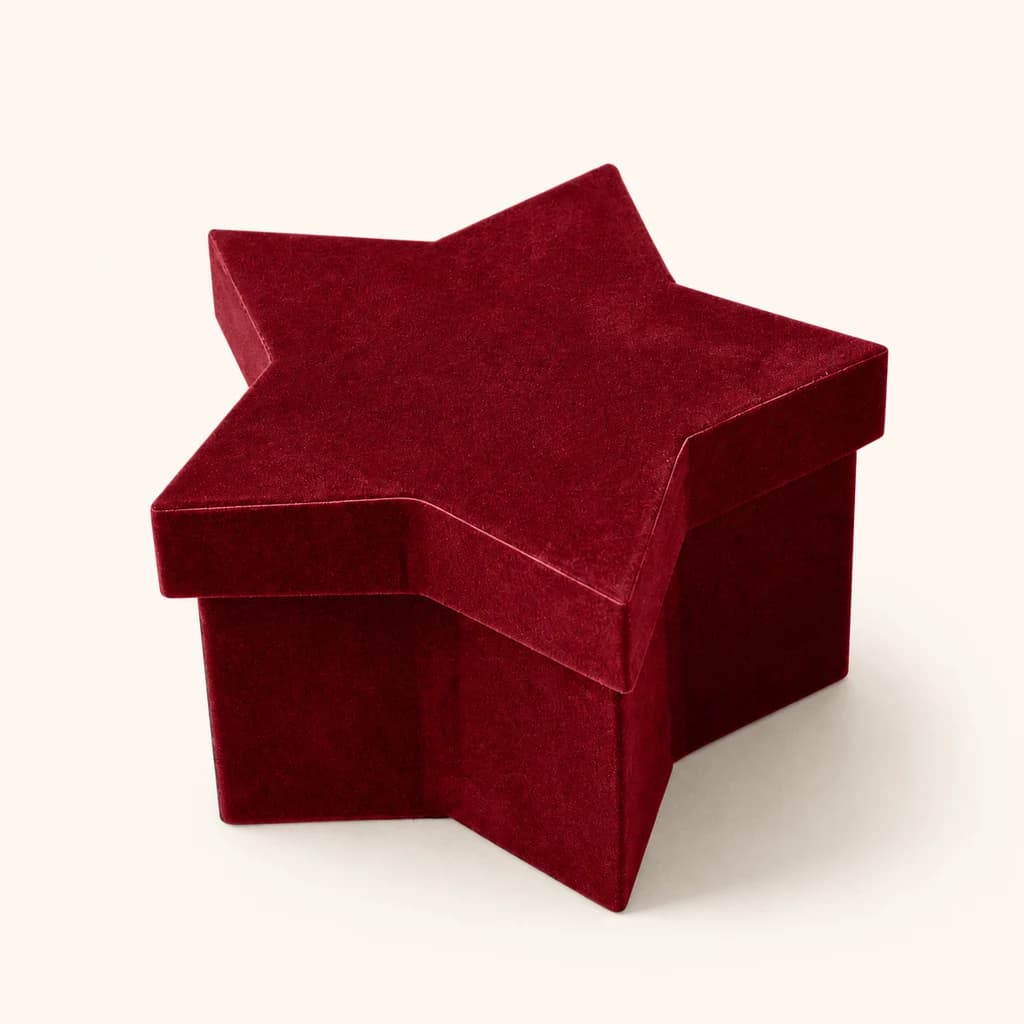 Boîte de Noël rouge