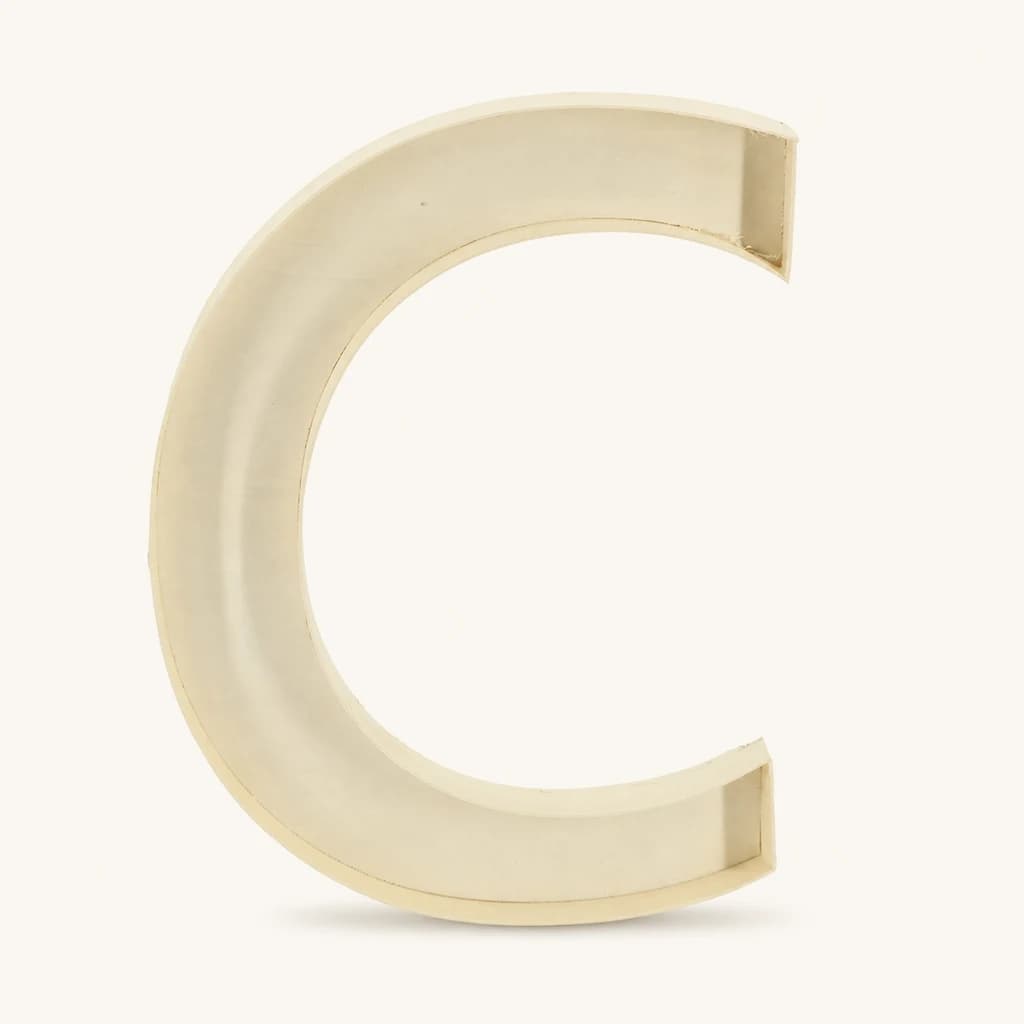 Letra decorativa para encher "C"