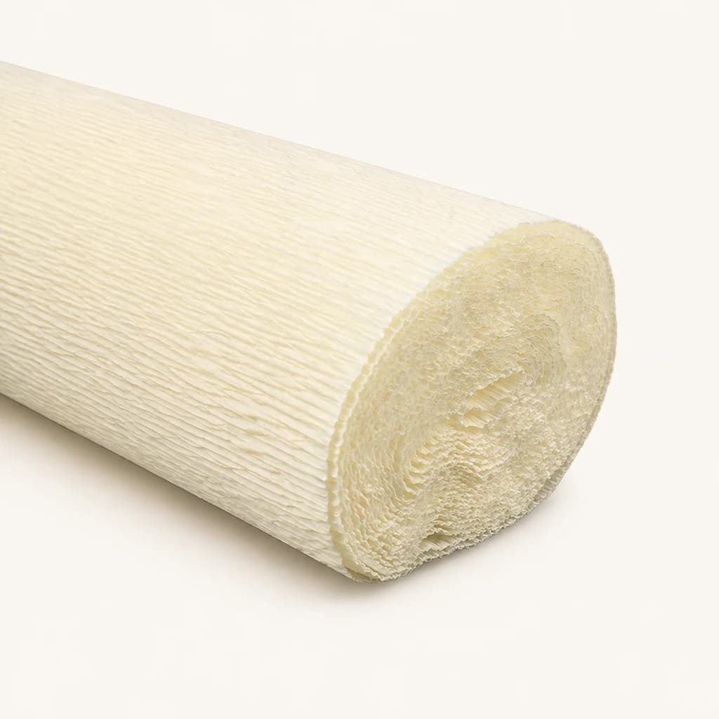Papier crépon écru