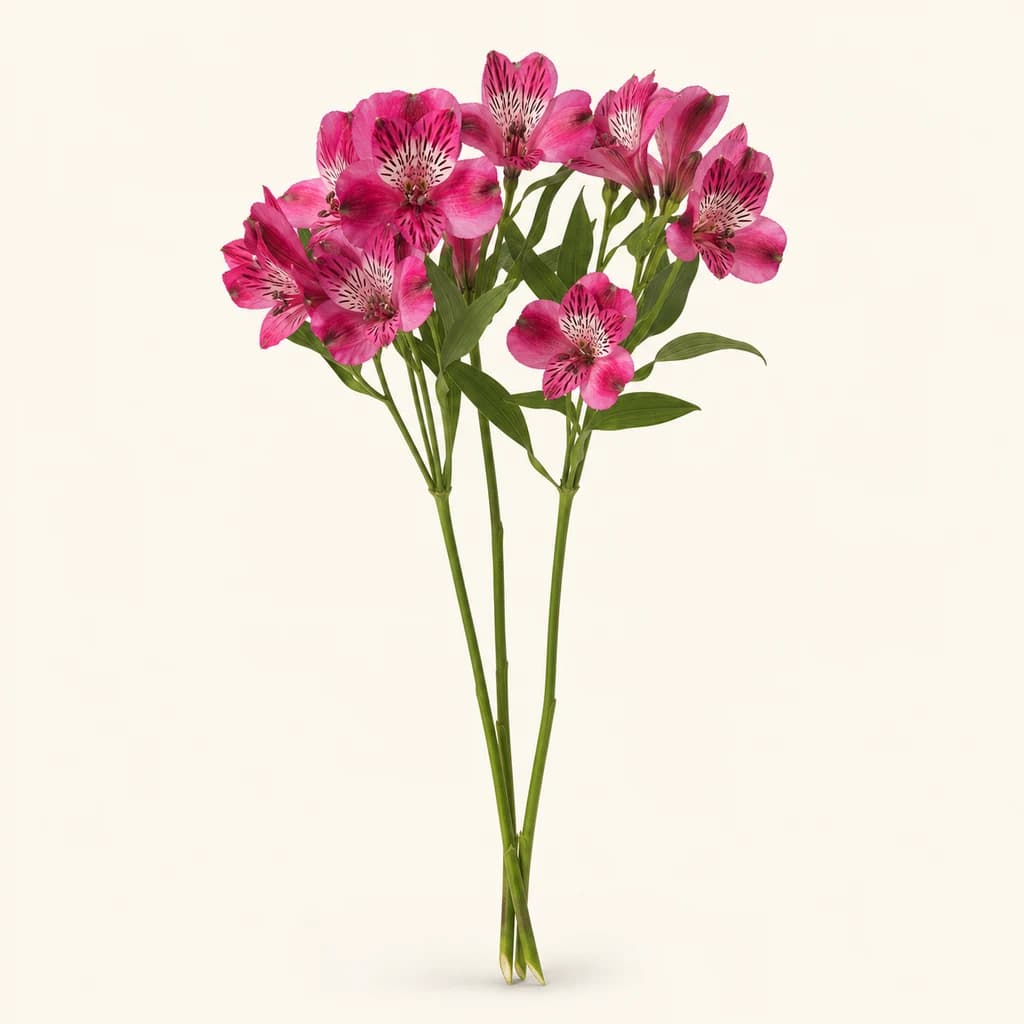 Ramo de 10 alstroemerias Lucia fucsia (lirio dos incas)