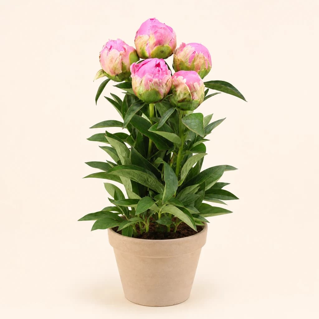 Bouquet de pivoines roses Jacorma (Paeonia lactiflora)