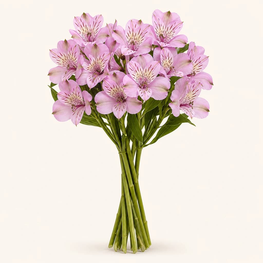 Ram de 10 Alstroemeria Mila lavanda (lliri del Perú)