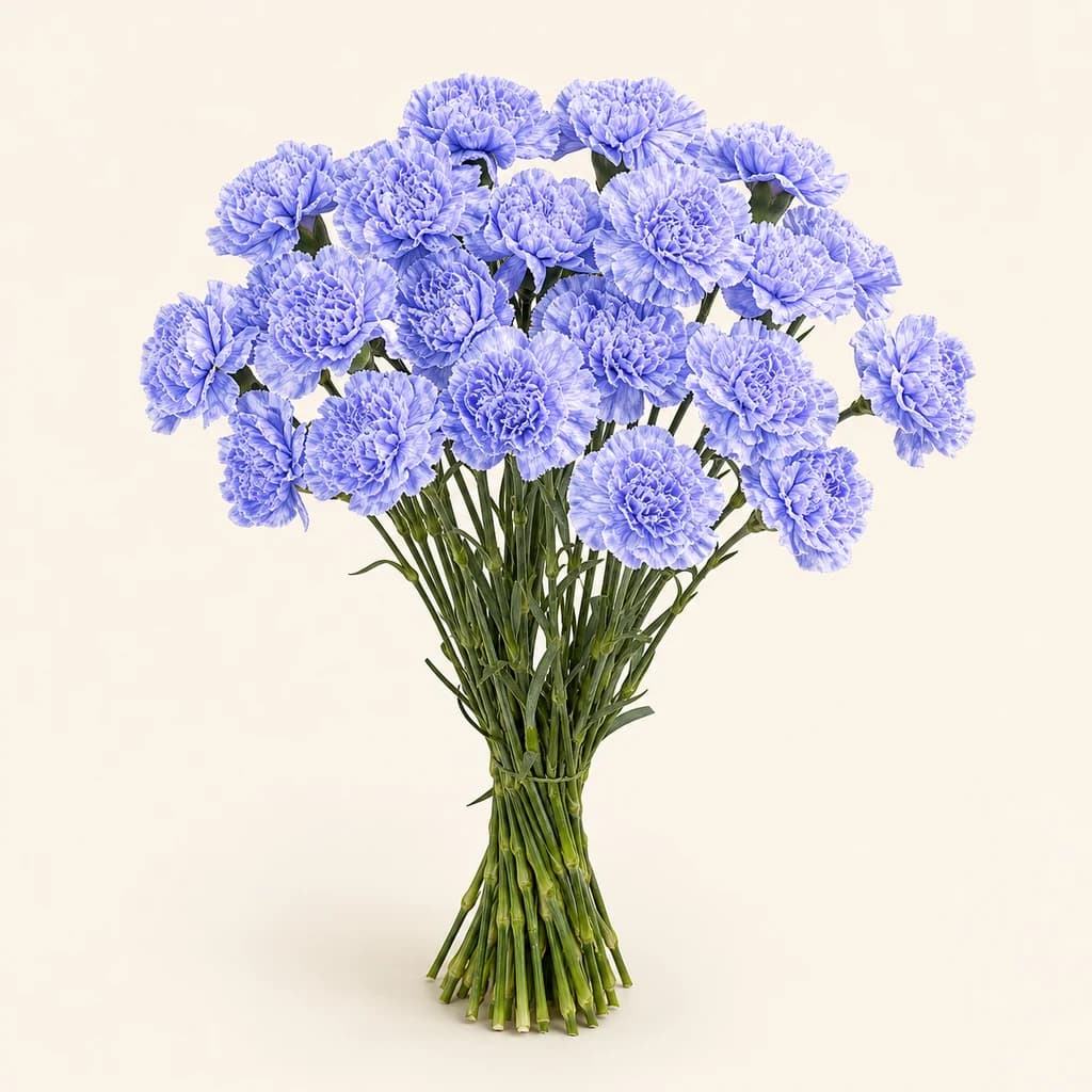 Œillet Indie bleu teinté