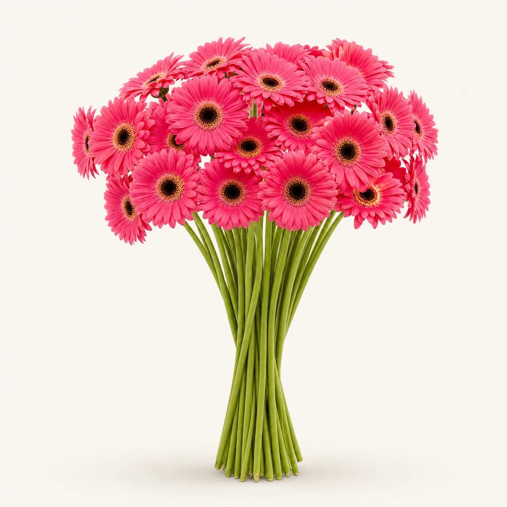 Ramo de 20 Gerberas Mini Rosas San Remo