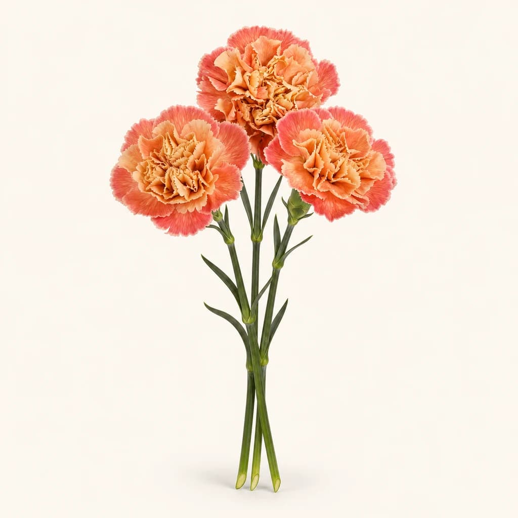Clavel Vega Teñido Naranja