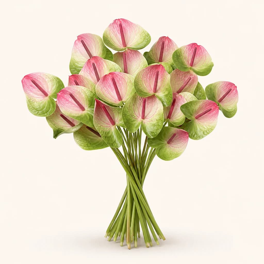 Anthurium Zafira (anturi) bicolor - 12, 16 o 20 plantes