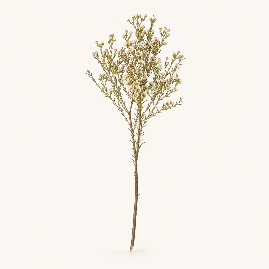 Flor de cera Maya blanca