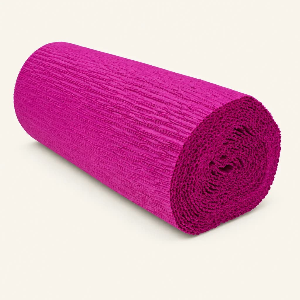 Papier crépon fuchsia