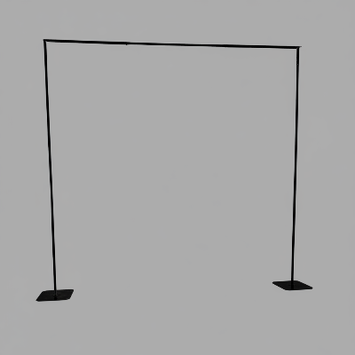 Arco nupcial cadrado extensible negro, 1 arco, 2 m a 3 m