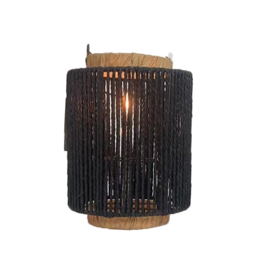 Farol Decorativo de Cuerda Negro