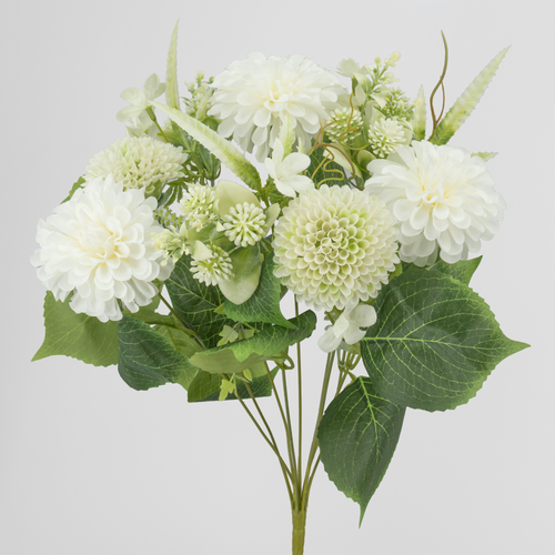 Zinnia /Crisantemo/Ramo, Flor artificial de 50 cm de longo, lote de 12 unidades