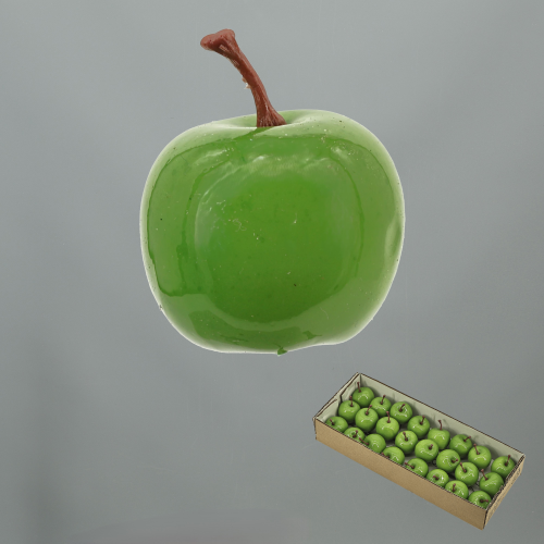 Pometes artificials decoratives verdes i bordeus, dos calibres