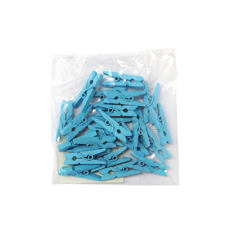 Pinza mini celeste