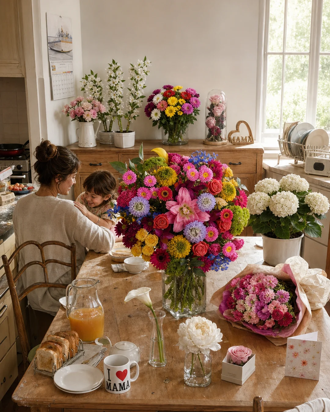 Fleurs et plantes pour Fête des mères