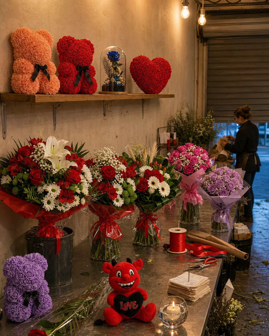 Fleurs et plantes pour Saint-Valentin